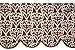 Bacati Crib Skirt, Damask Chocolate
