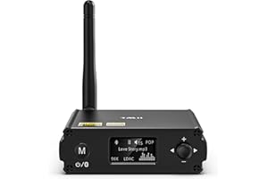 1Mii DS220 Bluetooth 5.1 HiFi Receiver mit OLED-Display & EQ-Modus – LDAC & aptX HD/Low Latency, Audio Adapter mit DAC für Stereoanlage, Optischer, RCA & USB-Anschluss
