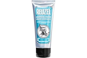 ‎REUZEL Reuzel Grooming Hair Cream For Men - Subtle, Sugary Rum Fragrance - Low Shine Finish - Contains Moisturizing Properties - No Buildup - Natural, Pliable Hold - Suitable For All Hair Types - 3.38 Oz