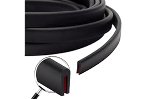 NTG-Solutions - Joint caoutchouc en U pour protection portiere voiture, robuste et durable. Profil en aluminium, bois, métal, tôle, joint porte avec bande adhésive pour une installation facile. 3mL