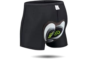 JEPOZRA Herren Radunterhose Radsportshorts Fahrradhosen mit elastische atmungsaktive 9D Gel Sitzpolster mit Einer hoher Dichte