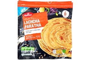 VEENAS Haldiram's Lacha Paratha| 6Pcs | 360G | Ready to Eat | 100% Fresh |Indian Origin