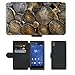 Produktbild PU LEDER LEATHER FLIP CASE COVER HÜLLE ETUI TASCHE SCHALE // M00421557 Rundholz Schnittholz Bauholz Holz // Sony Xperia Z3 D6603 D6633 D6643 D6653 D6616