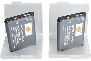 DSTE DE DSTE 2er-Pack Ersatz-Akku für Nikon EN-EL19 Coolpix S100 S2500 S2600 S2700 S2750 S3100 S3200 S3300 S3400 S3500 S4100 S4150 S4200 S4300 S4400 S5200 S6400 S6500 S6600