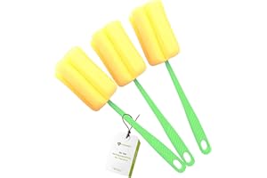 GADGET HERO Szczotka do butelek w praktycznym zestawie 3 sztuk do butelek dla niemowląt, butelek i słoików