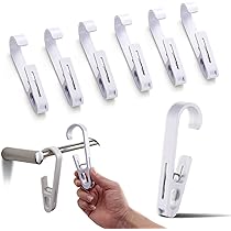 8 Clip Appendiasciugamani In Cotone E Ferro - Per Cucina, Bagno, Spiaggia - Foto 4