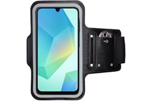 CoverKingz Sportarmband für Samsung Galaxy A16 4G/5G - Armtasche mit Schlüsselfach Oberarm Halterung - Sport Laufarmband Handy Armband Schwarz