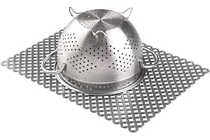 mDesign tappetino lavello protettivo e anti graffio – tappetini lavello in plastica – tappetino lavello cucina in colore grafite