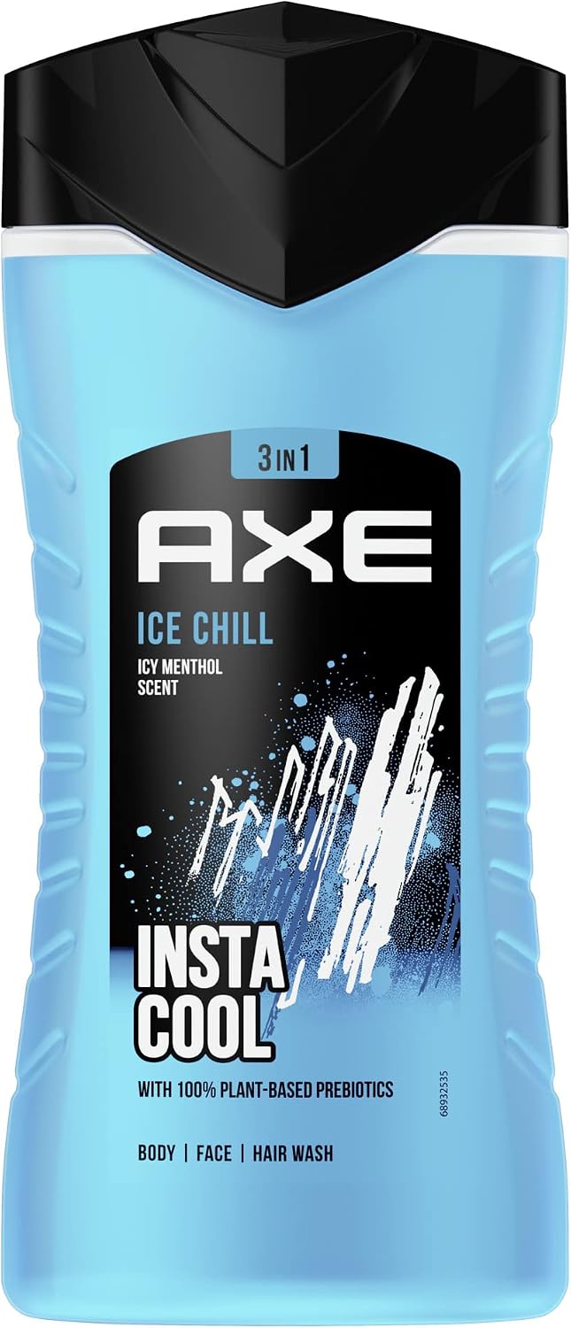 Axe Insta Cool Gel de Ducha para Hombre, Ice Chill, 250 ml