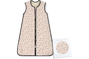 Norinori Baby Sleeping Bag Newborn Wearable Blanket with 2 Way Zipper Baby Sleep Sack 100% Cotton 1.0 TOG Infant Sleeveless Swaddle Blanket Suitable for 0-24M