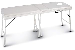 Aveanit PVC Beauty Bed Plastic Couch Cover Sheet Salon Spa Bed Cover Sheet with Face Hole Massage Tables (White)