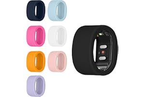 kwmobile Custodia Protettiva Smart Ring Silicone Compatibile con RingConn Gen 2 SmartRing - M size 9 10 11 Case - Set di 8 - Copertura Anello Intelligente - multicolore