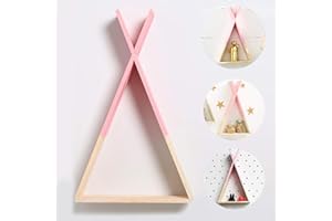Nacnic - Estantería Pared Triangular Rosa - Estilo Nórdico | Estante Balda Flotante Pequeño | Decoración Hogar Almacenamiento y Organizador