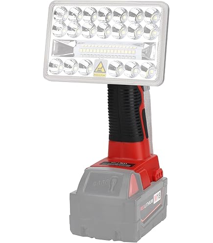 Lampada LED Milwaukee M18 48W Portatile - 2 Livelli Luminosit&agrave;, Ricarica USB-C, Impermeabile