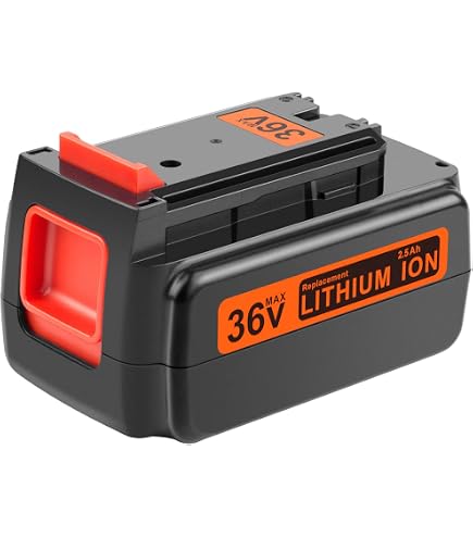 Powtree 36V 2,5Ah Accu Voor Black & Decker - Reservebatterij LBXR36 BL20362 En Meer