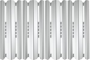 WELL GRILL Flavorizer Bars Gasgrill Brennerabdeckung für Napoleon Legend LEX 485 605 730 Series, Mirage, Prestige 500, Rogue 365, Edelstahl Flammenverteiler Aromaschiene Zubehör, 4er-Pack