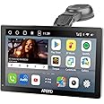 ATOTO 9 Inch Android Portable Car Stereo with 2+32G, Wireless CarPlay Android Auto Screen with GPS WiFi Dual BT, QLED Display & Auto-Dimming, Steering Wheel Control, P909SD