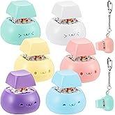 Taiyin 6 Pcs Keyboard Toy Clicker Keyboard Fidget Keychain Decompression Toys Button Stress Relief Gifts for Adult (Cute Styl
