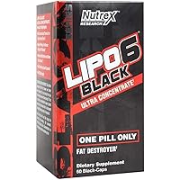 Nutrex Health Express Lipo 6 Black Ultra Concentrate Diet Supplement -60 Capsules