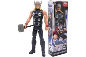 Hilloly Figurine Thor Titan Hero, Figurine de Collection de 30 cm Modèle Statue Statue Jouets Desktop Ornements pour Enfants à partir de 4 Ans