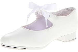 Capezio Jr. Tyette Tap Shoes for Girls Boys Toddlers Lace-Up Beginner's First Tap Dance Shoes for Kids Children Dancing Shoe U925C