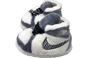 DESCONOCIDO iPantuflas | Chaussures Casa AJ 1 Unisexe Homme Femme | Taille unique 35-43 | Pantoufles originales pour offrir | Chaussons d'hiver drôles chauds pour la maison