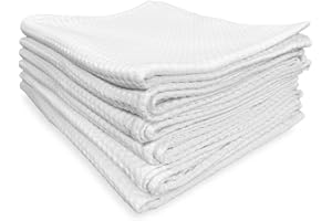 TEX FAMILY Zestaw 6 ręczników dla gości uni bawełna biały Honeycomb dostawa zawody hotelowe cm.40 x 60