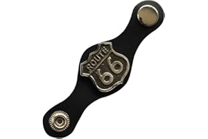 Gallanto Route 66 Black Leather Vest Waistcoat Extender