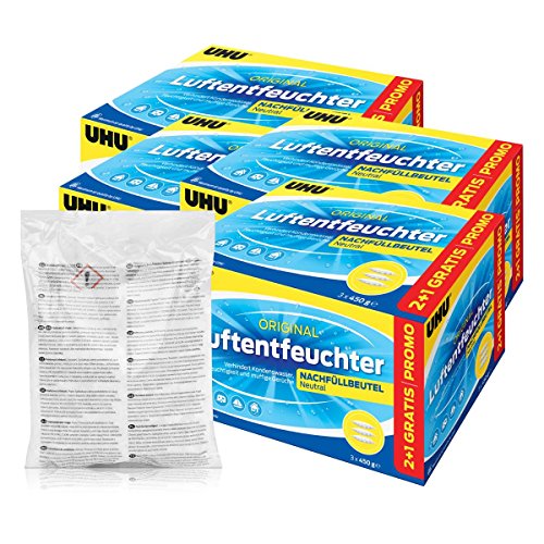 Preisvergleich Produktbild 13x UHU 47135 Luftentfeuchter Nachfüllbeutel 450 gDuftneutral