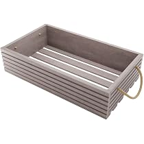 Amazon.de: BOGATECO Holzkiste Natur | 60 cm x 35 cm x 14,5 cm ...