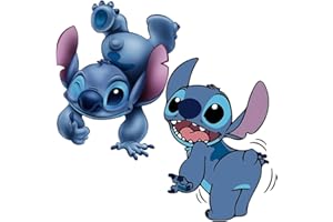 IQEPXTGO Sti-tch Stickers Décorations Murales 3D Smash Sticker Mural Autocollant Mural Amovible Queue Enfants Sti-tch Stickers Muraux Enfants Sti-tch Stickers Bébé et Enfants Décor Cartoon Chambre Produit 2pcs