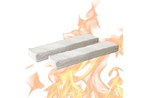 ZEMO 2 Esponjas de Fibra Cerámica 30x10cm para Chimeneas de Bioetanol,Esponjas Ignífugas de Fibra de Lana Cerámica,Manta Térmica Cerámica para Estufa de Madera,Alto Efecto Aislante