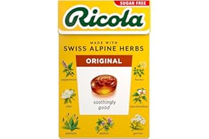 Ricola Swiss Sugar Free Herb with Stevia Herbal Drops 45g (Pack of 10)