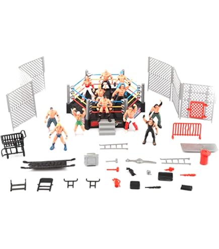 Action Figure WWE AEW Set Di 10 Tavoli Rompibili Marroni Per Action Figure WWE E AEW Wrestling - Scenari Per Battle E Fotografie Action Figure Di Sport Hasbro Sul Wrestling