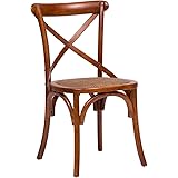 Biscottini Sedie sala da pranzo legno massello 86x42x46 cm - Sedia cucina e soggiorno in rattan - Sedie in legno da esterno e