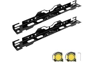 WODHMIEY 2-pack verktyg för tunga hjuljustering, universellt tåmätplattor, avtagbar spårmätare med tejplinjal och väggmonteringshål för bil, SUV, lastbil, garage, verkstad förvaring