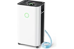 ZROPEAO Deumidificatore Casa Muffa 15L/24h, Deumidificatore Portatile e Silenzioso Dehumidifier con 3 Modalità di Lavoro, Timer 24 Ore, Sbrinamento Automatico per Armadio Bagno Lavanderia,Bianco brillante
