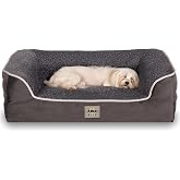 Jungolica Sezar Kedi ve K&ouml;pek Yatağı Antrasit 55x75 cm, Ortopedik Visco,%100 Su Ge&ccedil;irmez Alez, &Ccedil;ıkarılabilir Yıkanabilir Kılı