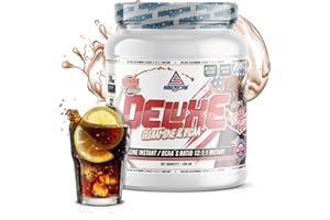 AS American Suplement | BCAA'S avec Glutamine Deluxe | Aide à Éviter le Catabolisme | BCAA Poudre pour la Recuperation Musculaire | Améliore les Performances | Sans Sucre (300 gr, Cola)