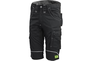 TMG | Kurze Arbeitshose Herren, Gerader Schnitt, Arbeitsshorts Kultworker, Stretchbund, Werkzeugtasche, versch. Farben