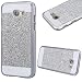 Produktbild GrandEver Galaxy A5 2017 Hartschale Hart Hülle Glitzer Schutz Bling Hardcase Einfarbig Rückschale Schutzhülle für Samsung Galaxy A5 2017 Bumper Klar Dünne Ultra Slim Rückseite Clear Case Matte Cover Handy Tasche Premium Handyhülle Backcover - Silber