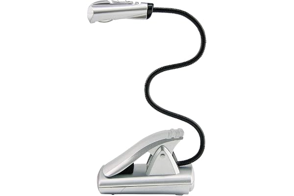 Wedo 2541054 Lampe de lecture mobile LED avec piles Argent