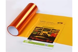EBILUN Film teinté autocollant orange pour phare arrière de voiture