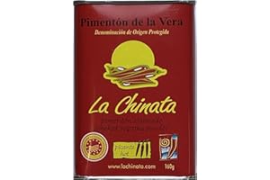 FEINWERT La Chinata scharf Pimentón de la Vera Picante - geräuchertes Paprikapulver, picante scharf, 1er Pack (1 x 160 g) Extremadura Spanien I Visando Paket