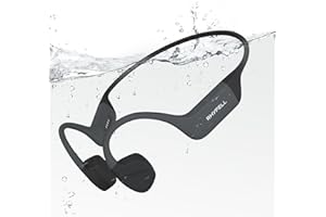 Rhyfell Swimming Headphones, IP68 Waterproof Open-Ear Bone Conduction Sport Headphones, Bluetooth 5.4 & MP3 Mode, for Swimmers, Triathletes, and Fitness Enthusiasts