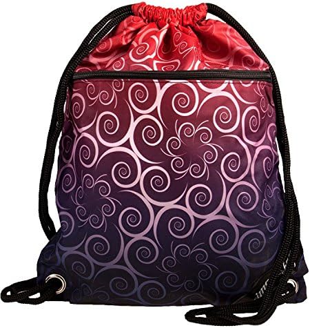 Drawstring bag with 2 additional zipper pockets | 12 beautiful Designs from basic black to maritim print | top quality fabric | best printquality | thick strings for high wearing comfort