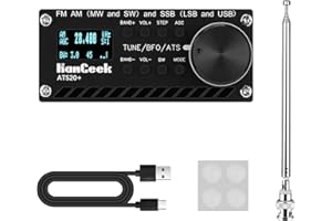 HAMGEEK ATS-20+ Plus ATS20 V2 SI4732 ricevitore radio DSP SDR ricevitore FM AM (MW e SW) e SSB (LSB e USB)