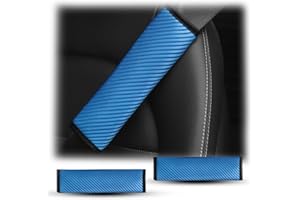 CGEAMDY 2Pezzi Imbottitura Avanzata per Cintura di Sicurezza, Universale Imbottitura per Cintura di Sicurezza, più Comfort Durante il Viaggio, Adatto Alla Maggior Parte Delle Auto(Blu)