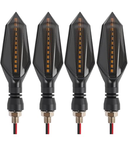 Riloer Moto Che Scorre Ambra LED Forcella Segnale Di Girata Luce