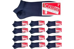 Infinity 12 Paia Calzini Fantasmini In Puro Cotone Filo Di Scozia Elasticizzato materiali di altissima qualità Made in Italy